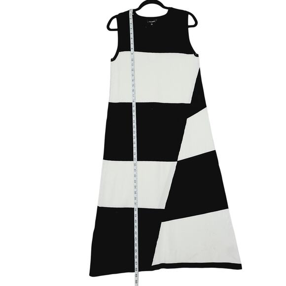 525 America Midi Knit Sweater Dress Color Block Women Size M **NWT** - Picture 6 of 8